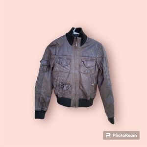 Brown original leather vintage